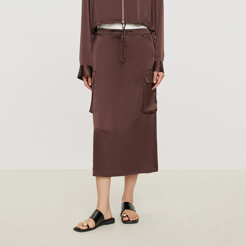 Acetate work skirt