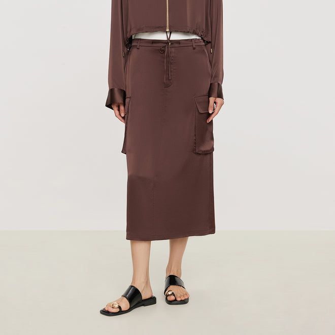 Acetate work skirt