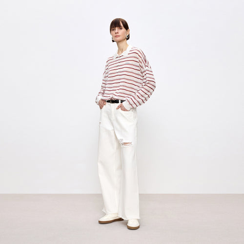 Coco Berry Stripe Knit Top