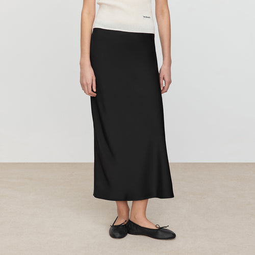 Acetate Minimalist Black Dress