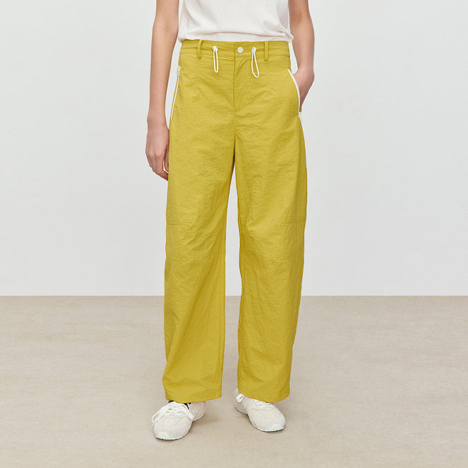 Mango Yellow Relaxed Pants