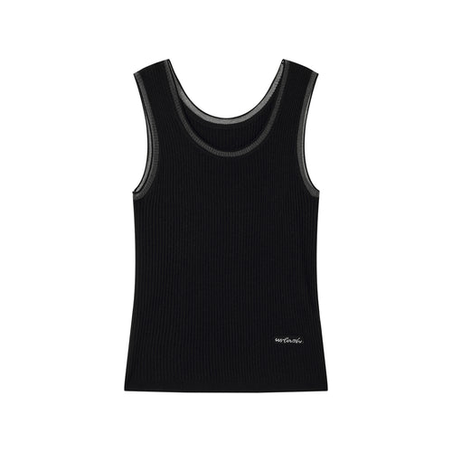 Elegant And Lightweight Tank Top - Black