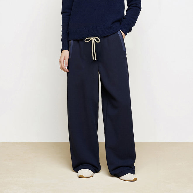 Tibetan Blue Milk Embroidered Pants