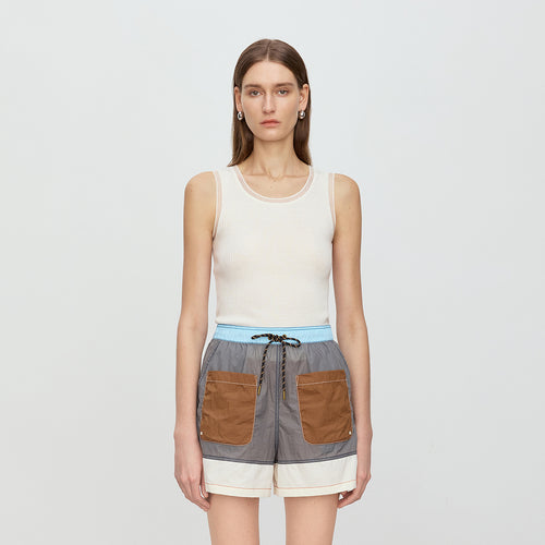 Elegant And Lightweight Vest - Natural White