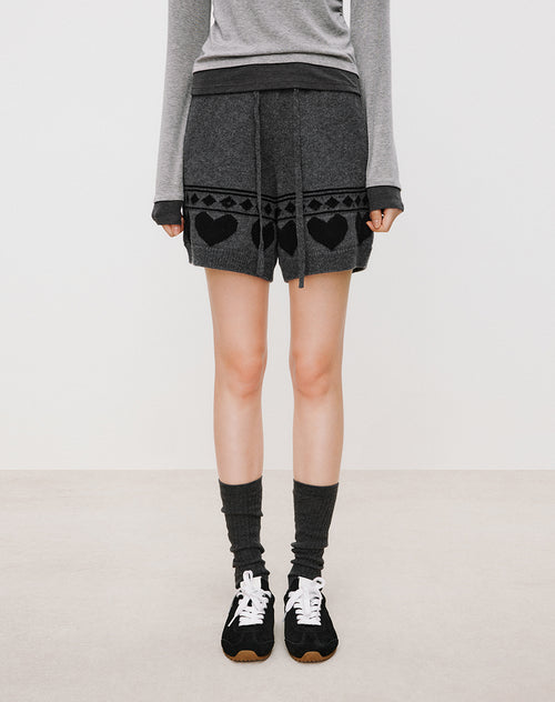 Fair Isle Wool Shorts