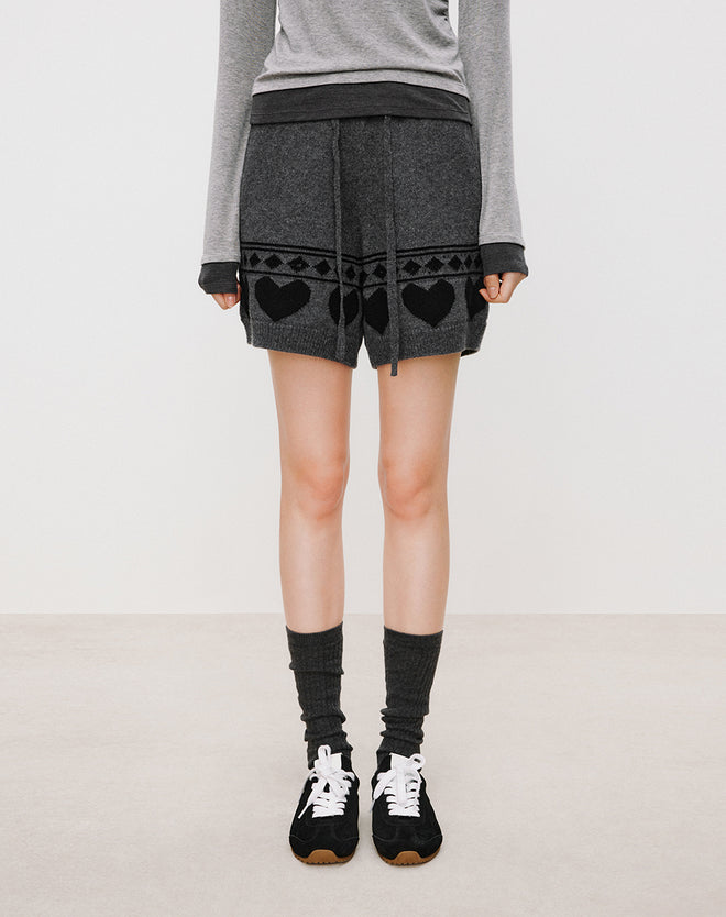 Fair Isle Wool Shorts