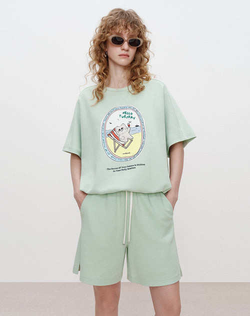 Avocado Green Graphic Tee