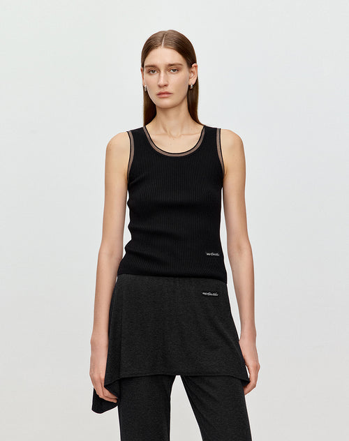 Elegant And Lightweight Tank Top - Black