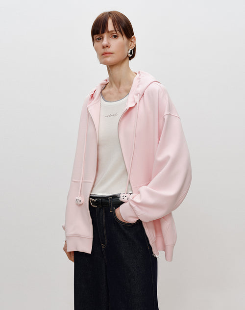 Candy Pink Hooded Jacket