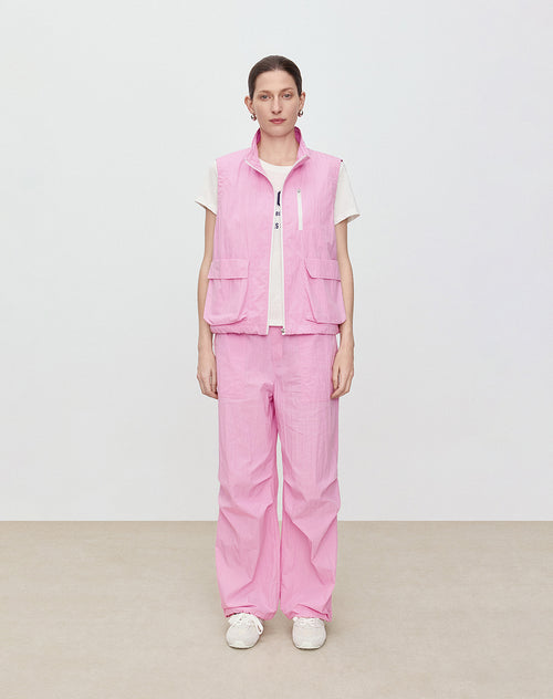 Rose Pink Cargo Vest