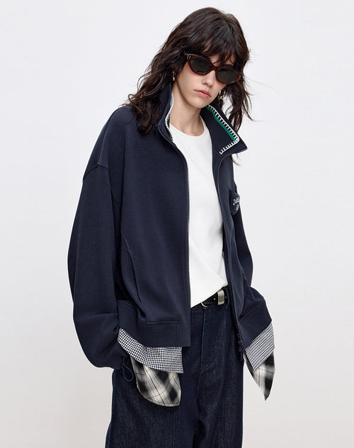 Prussian Blue Panel Jacket