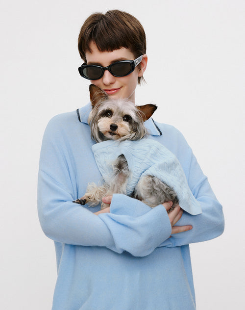 Baby Blue Pet Sweater