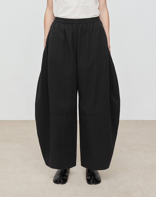 Black Relaxed Balloon Pants