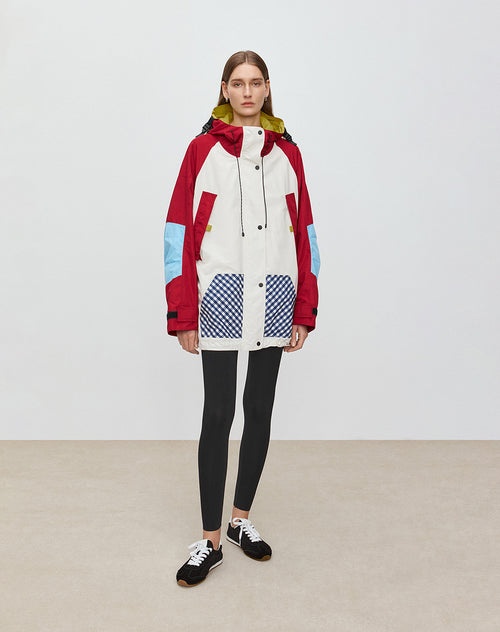 Color-Block Hooded Jacket