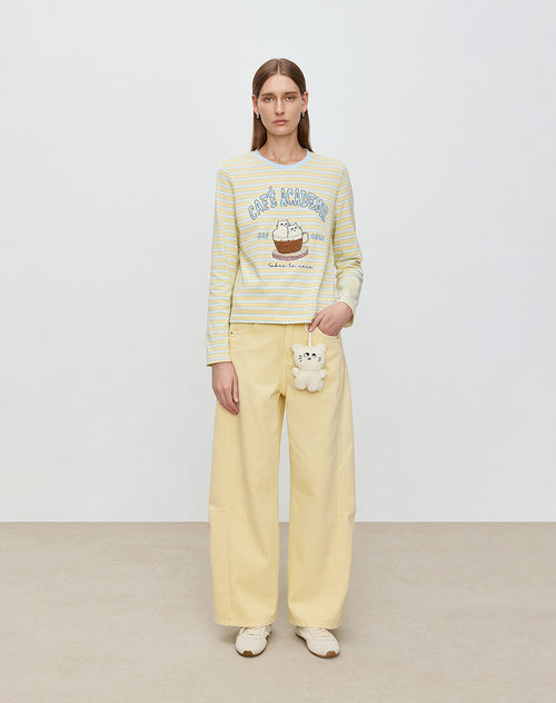 Lemon Bubble Striped Tee