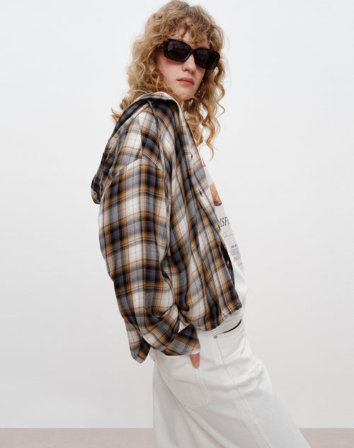 Relaxed Plaid Blouse