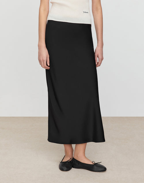 Acetate Minimalist Black Dress
