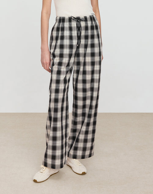Black & White Vintage Plaid Pants