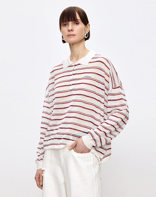 Coco Berry Stripe Knit Top