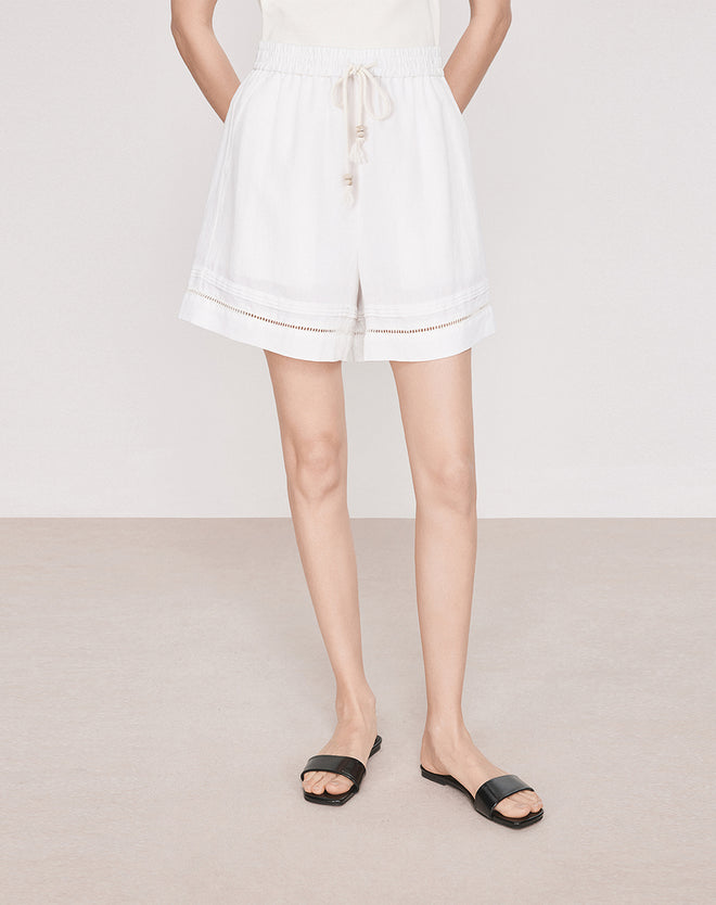 Linen Blend Shorts