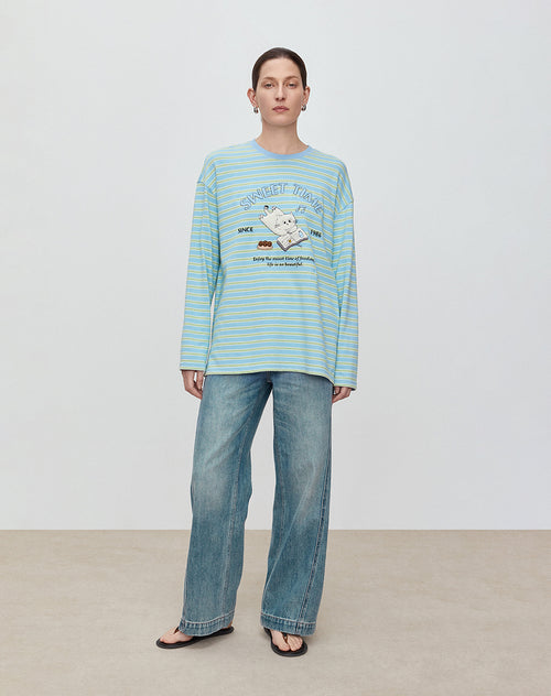 Early Spring Striped Long Sleeve Tee