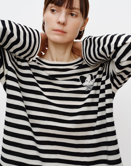 Black & White Stripe Sweater