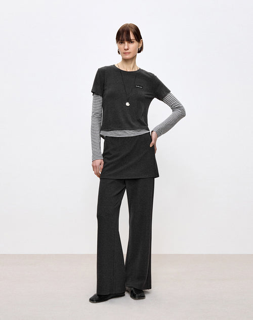 Soft Heart Mock-Layer Tee