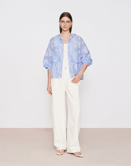 Clipped Floral Jacket