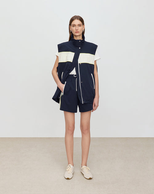 Deauville Blue Color-Block Vest