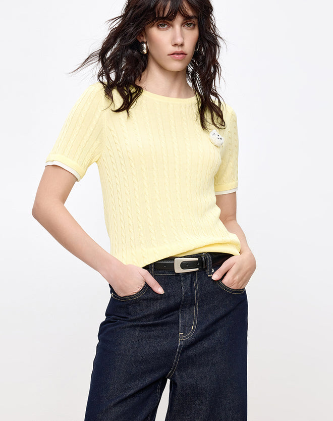 Buttery Cable-Knit Sweater