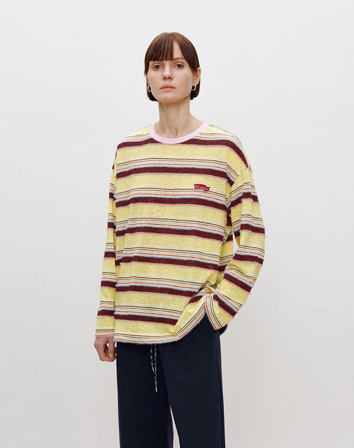 Berry Happy Stripe Tee