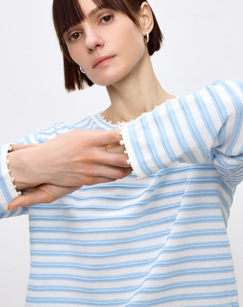 Sea Salt Stripe Cover-Up