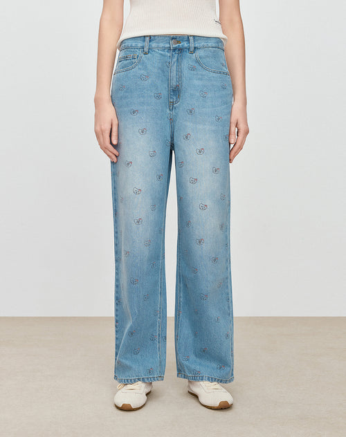 Printed Jeans