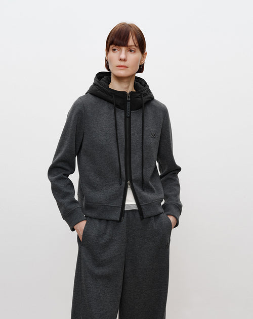 Coconut Grey Black Coffee Hooded Jacket