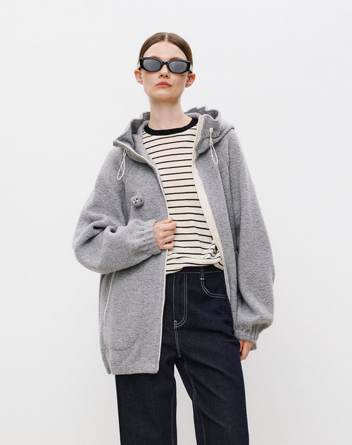 Boucle Wool Coat