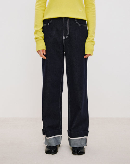 Relaxed Cuffed Jeans