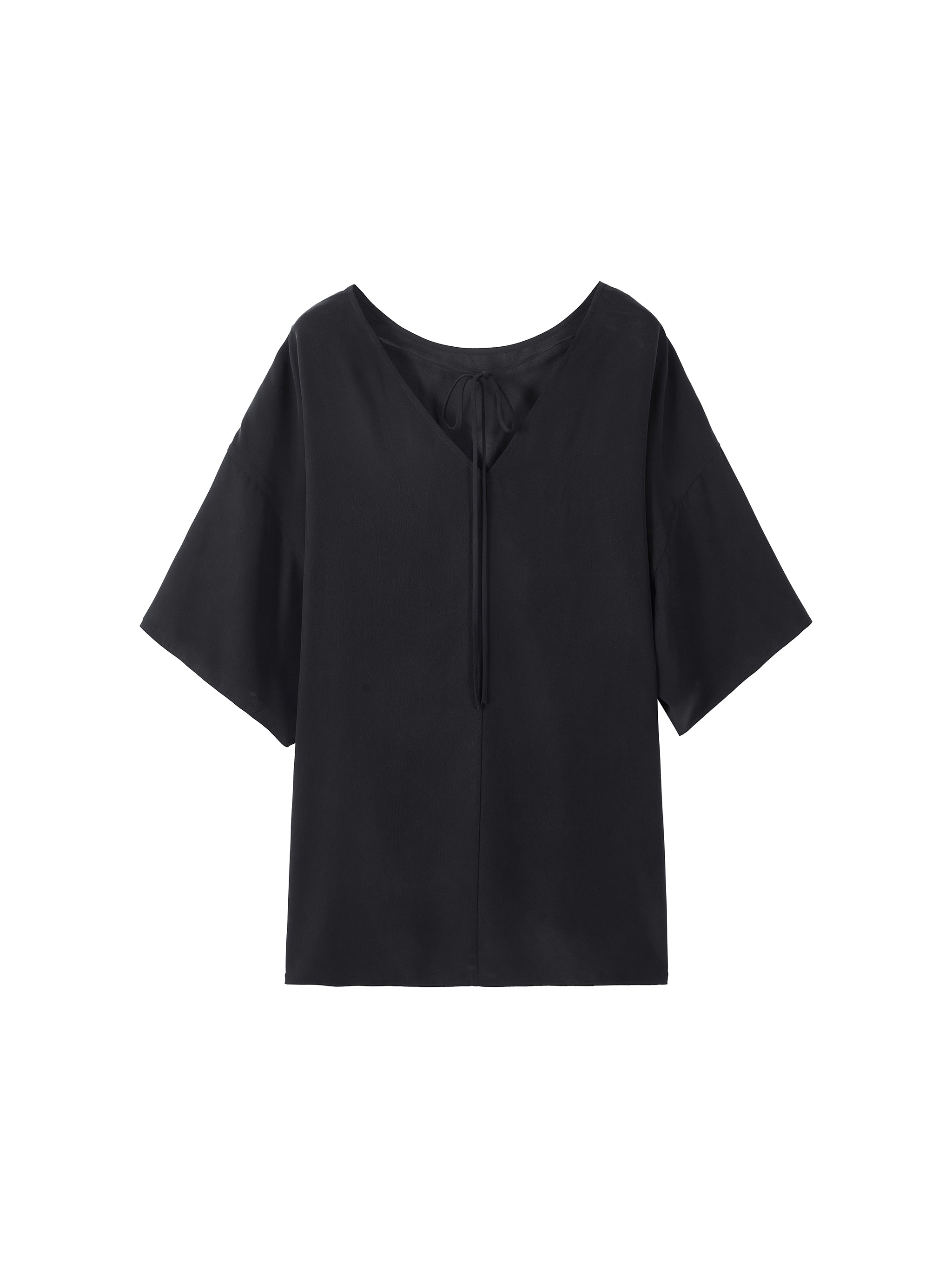 Sandwashed Silk Draped Top | Urlazh New York