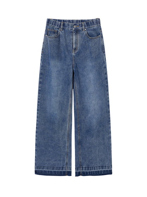 Versatile Relaxed Cropped Jeans