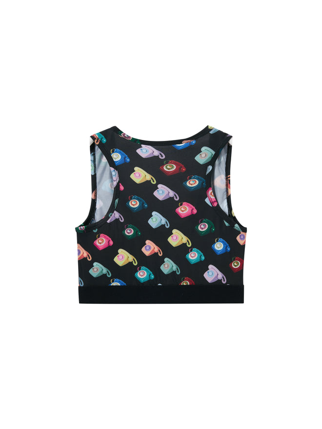Gilet imprimé téléphone