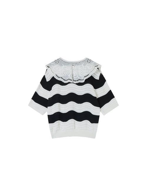 Lolita Cropped Lace Top-Sample