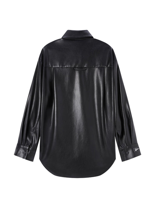 'Original' Vegan Leather Shacket-Sample