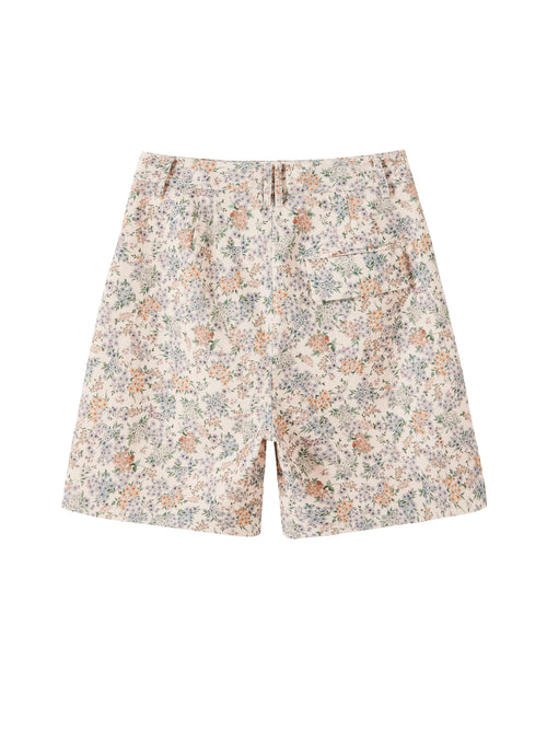 Vintage Floral Blazer Shorts