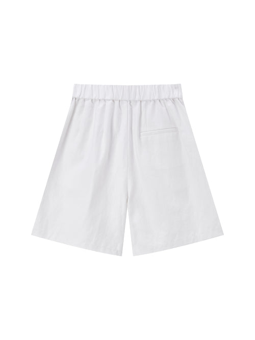 Cotton Linen Western Shorts