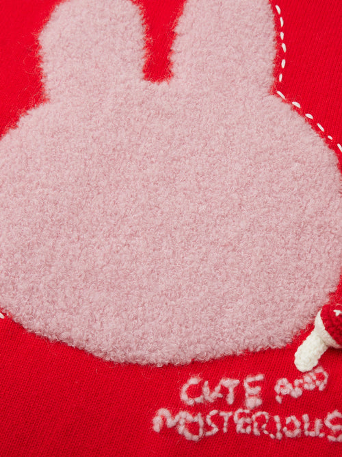 Cute and Mysterious Oversized Cashmere Crewneck-Sample