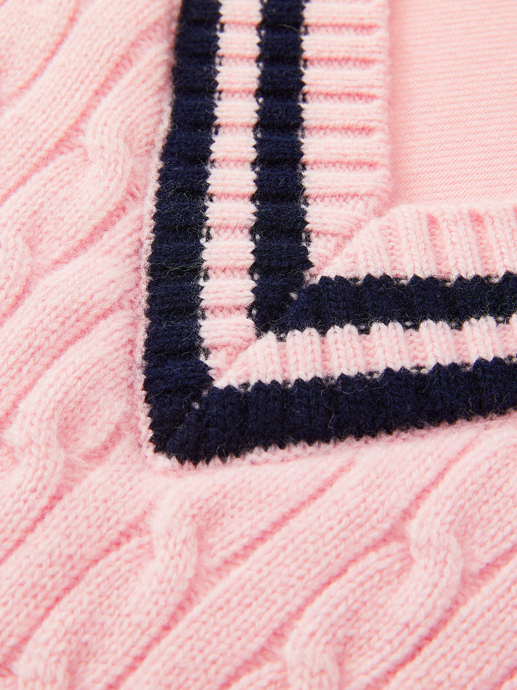 MUKZIN“Capsule Collection”Elegant Color - Blocked Fruit Embroidery Fake Two - Piece Sweatshirt (Copy)