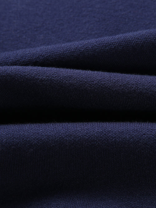 Demi-jupe en tricot bleu marine