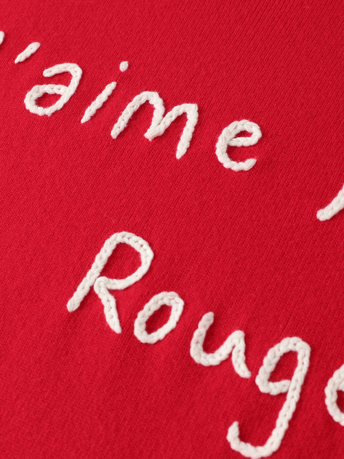 Pull rouge ambiant