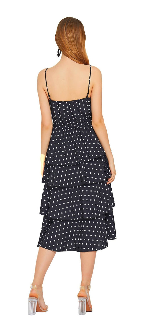 Polka Dot Ruffle Sundress - Urlazh New York