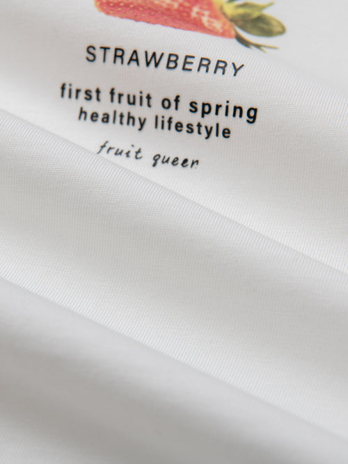 T-Shirt Fruits-Blanc