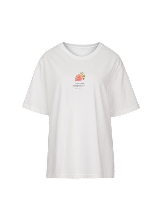 T-Shirt Fruits-Blanc